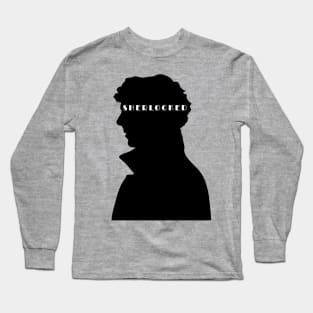 Sherlock silhouette design Long Sleeve T-Shirt